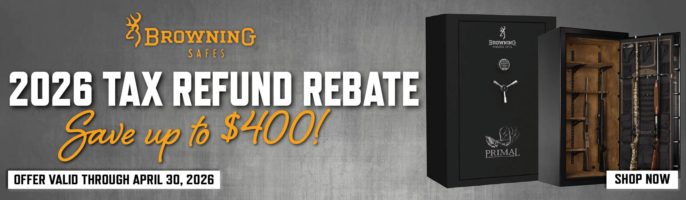 Browning Safes 2026 Tax Refund Rebate